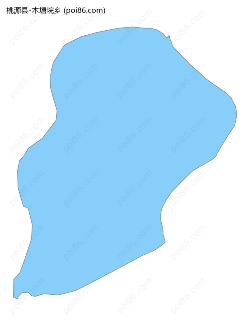 木塘垸乡边界地图