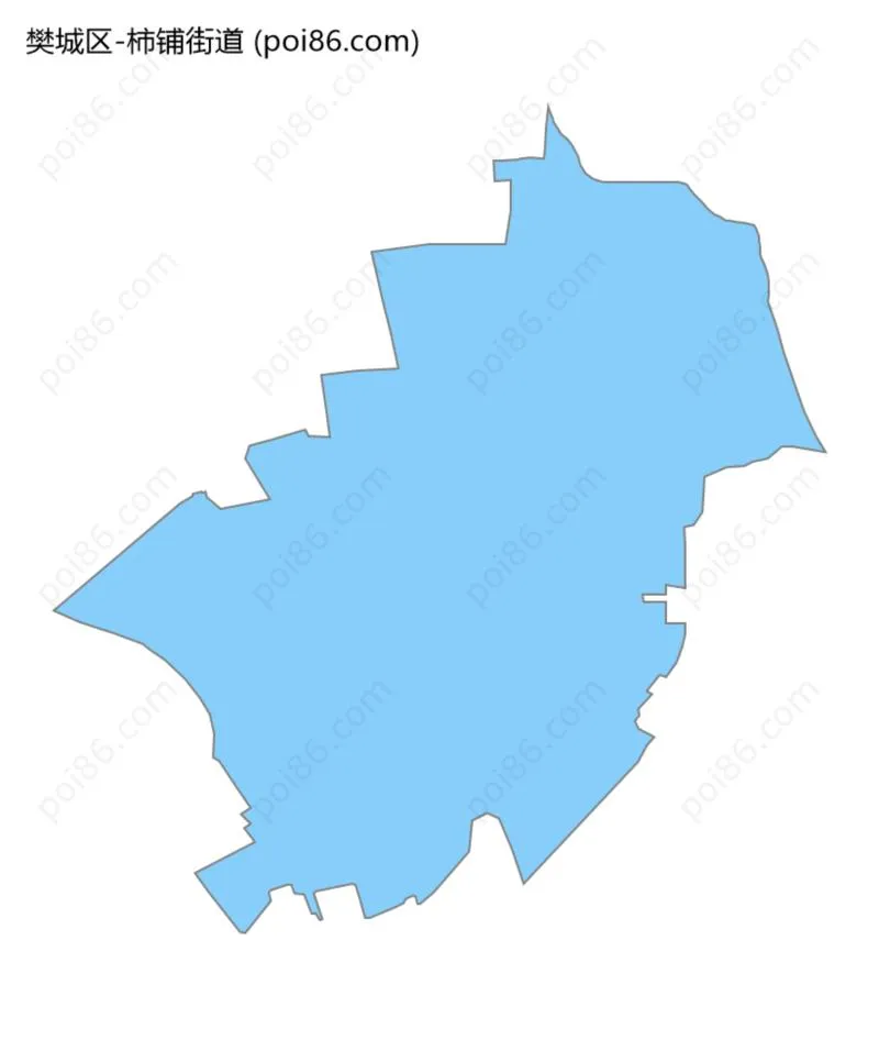 柿铺街道边界地图