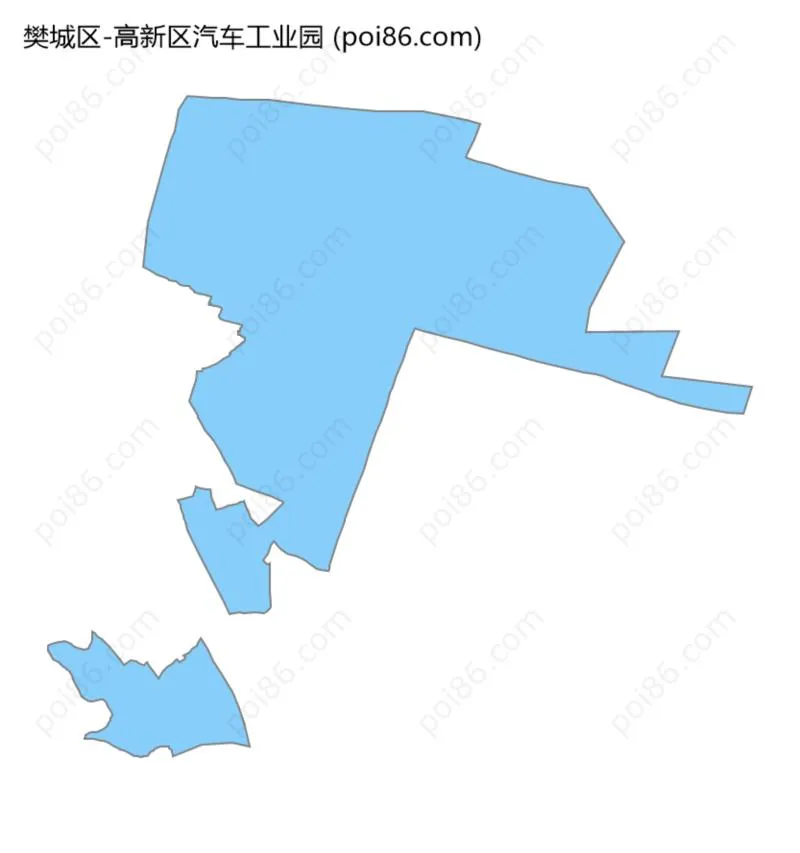 高新区汽车工业园边界地图