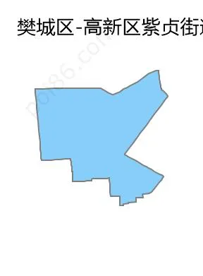 高新区紫贞街道边界地图