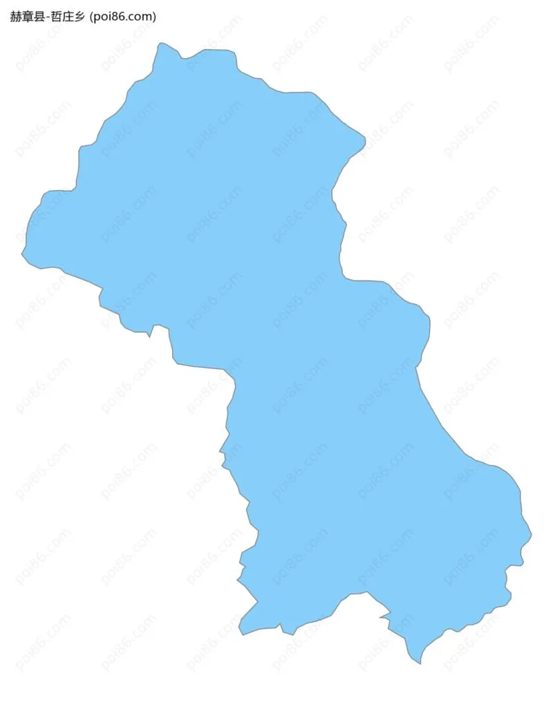 哲庄乡边界地图