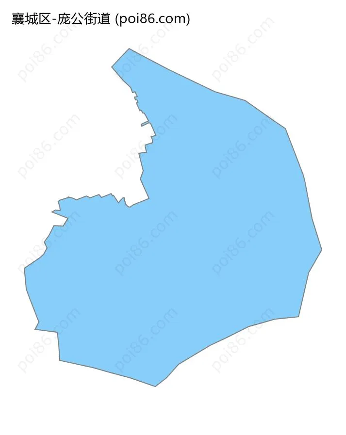 庞公街道边界地图