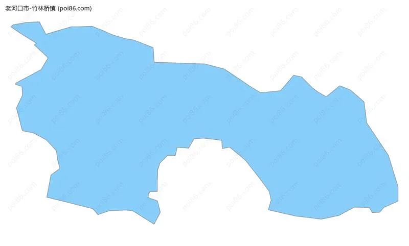 竹林桥镇边界地图