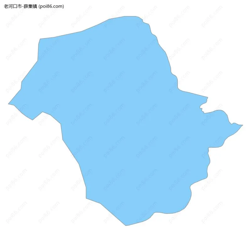 薛集镇边界地图