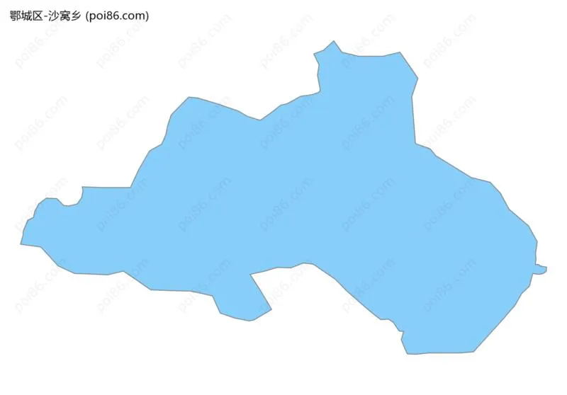 沙窝乡边界地图