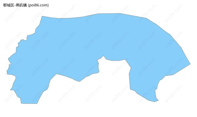 燕矶镇边界地图