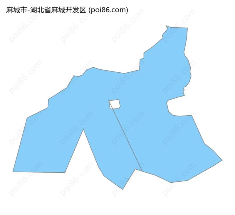 湖北省麻城开发区边界地图