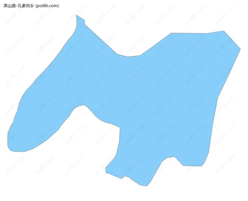 孔家坊乡边界地图