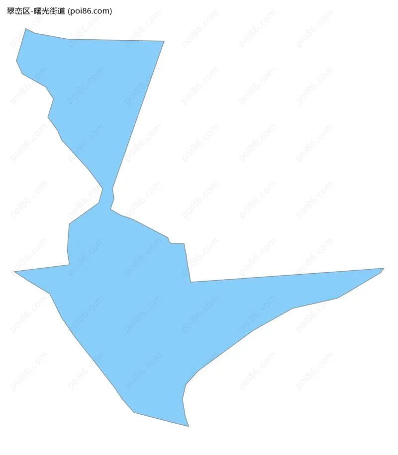 曙光街道边界地图