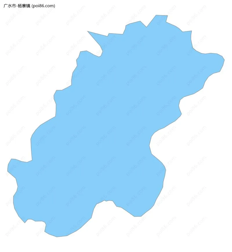 杨寨镇边界地图