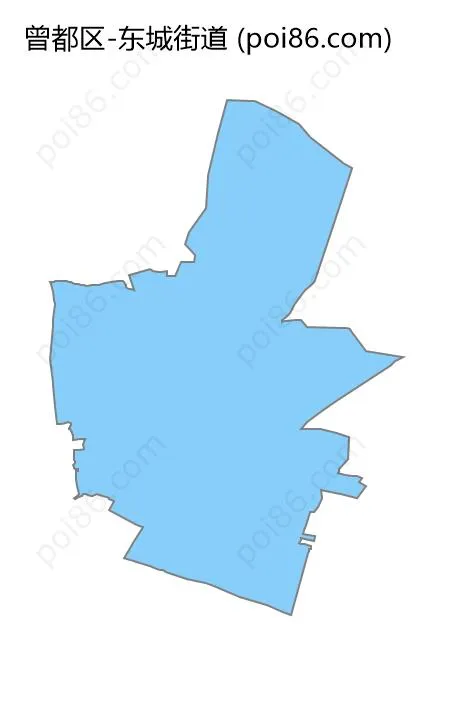 东城街道边界地图