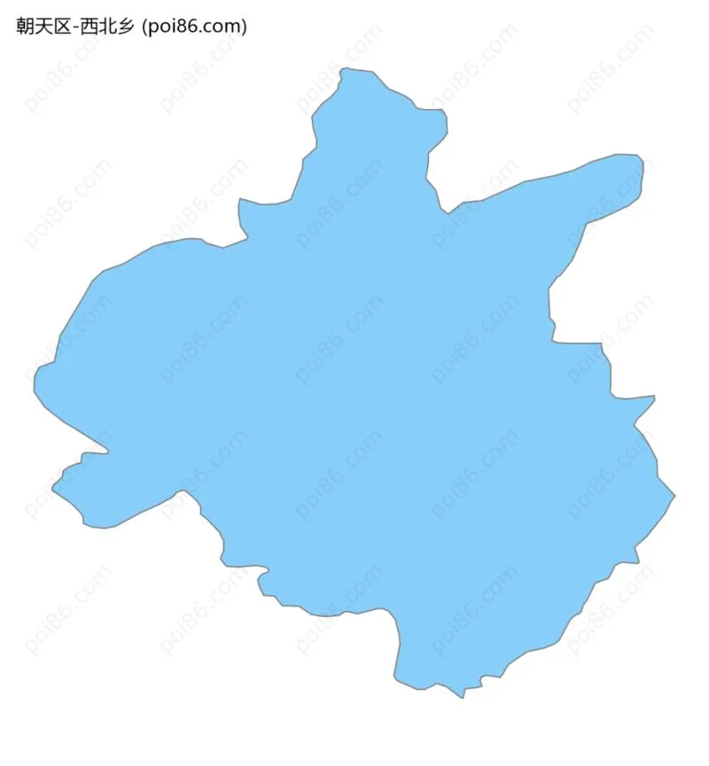 西北乡边界地图