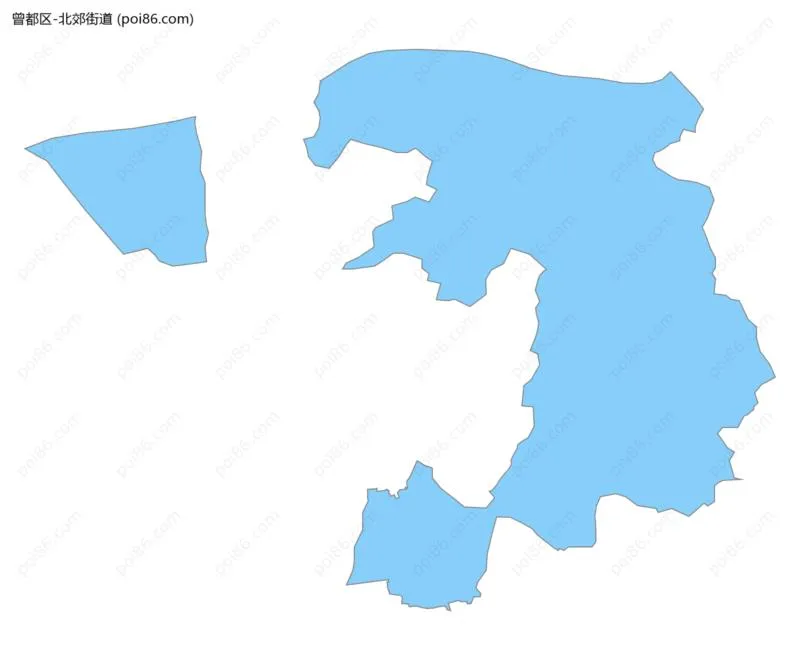 北郊街道边界地图