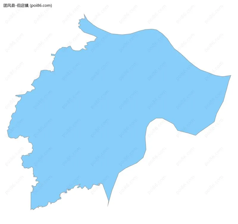 但店镇边界地图
