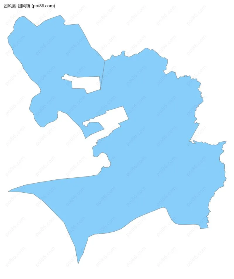 团风镇边界地图