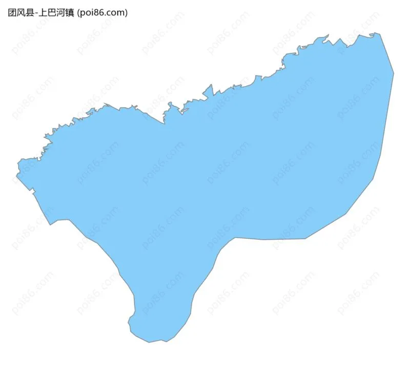 上巴河镇边界地图