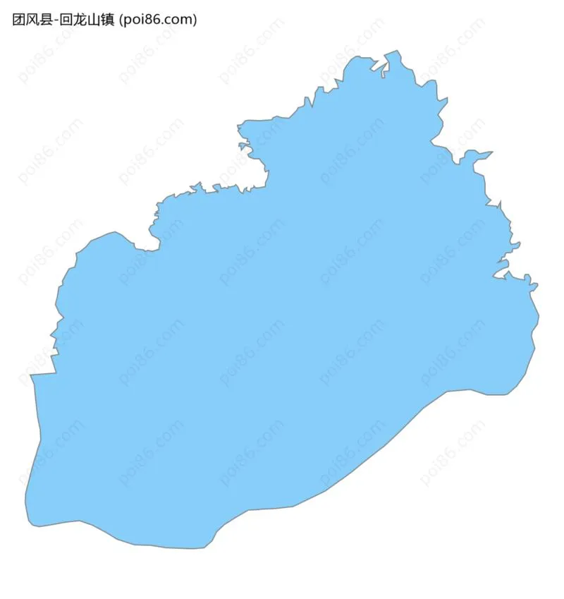 回龙山镇边界地图