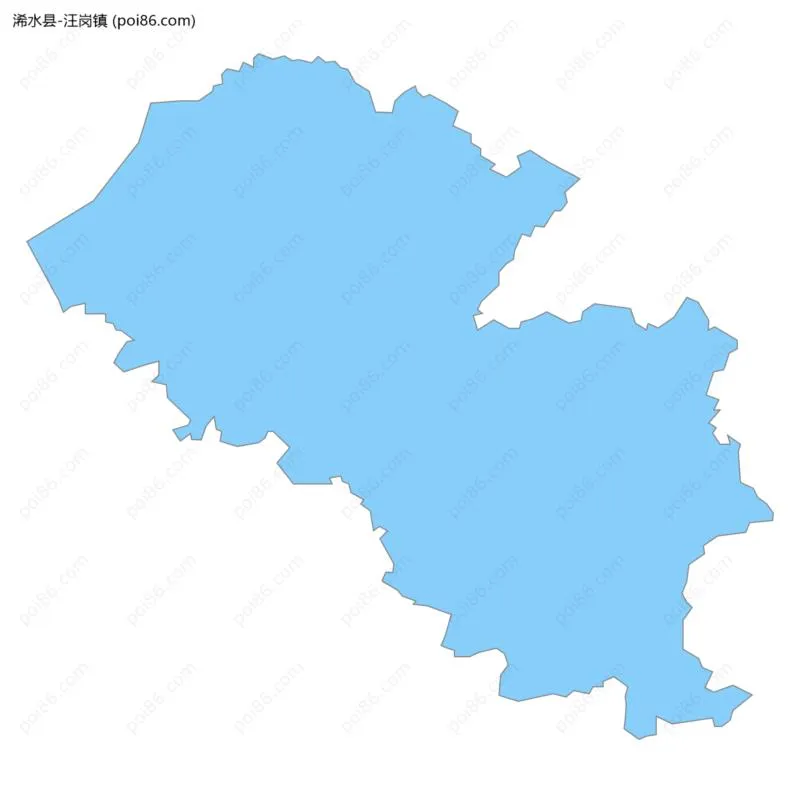 汪岗镇边界地图