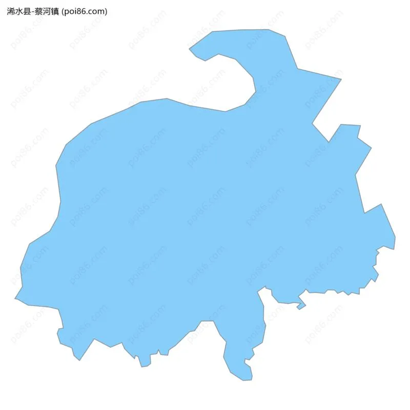 蔡河镇边界地图
