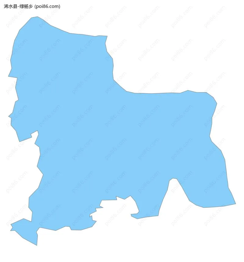 绿杨乡边界地图