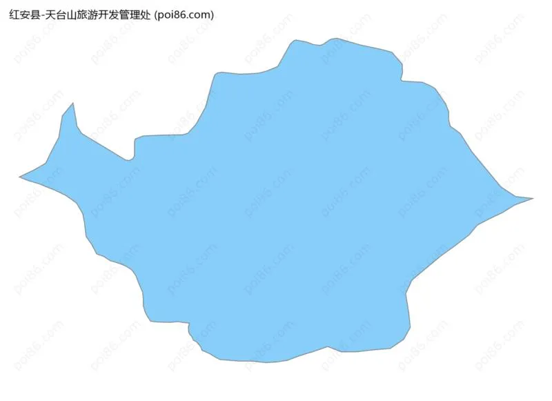 天台山旅游开发管理处边界地图