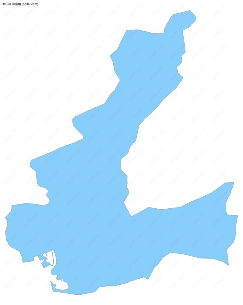 凤山镇边界地图