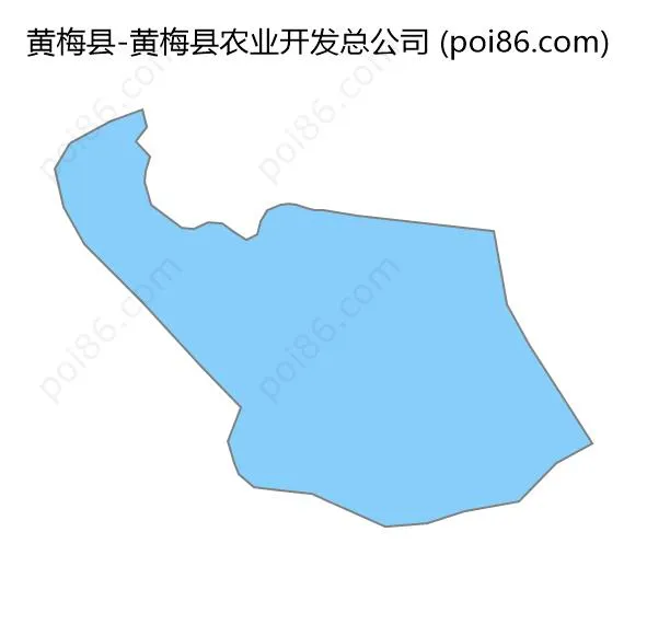 黄梅县农业开发总公司边界地图