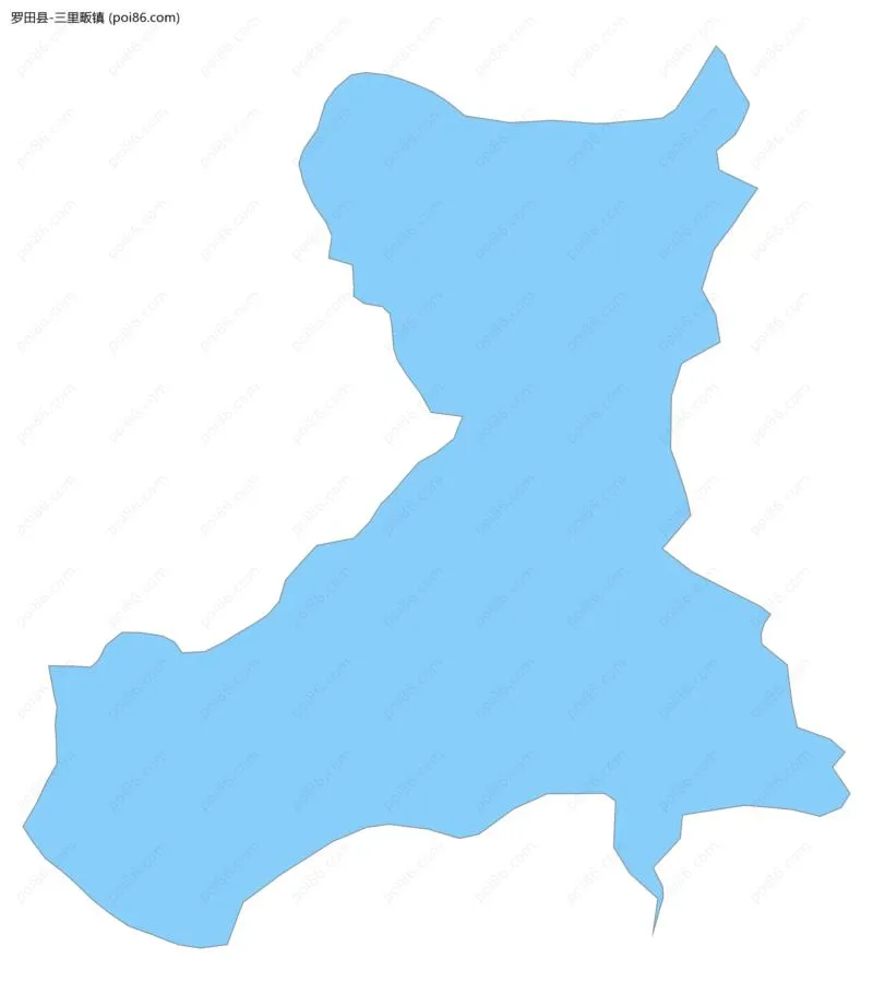 三里畈镇边界地图