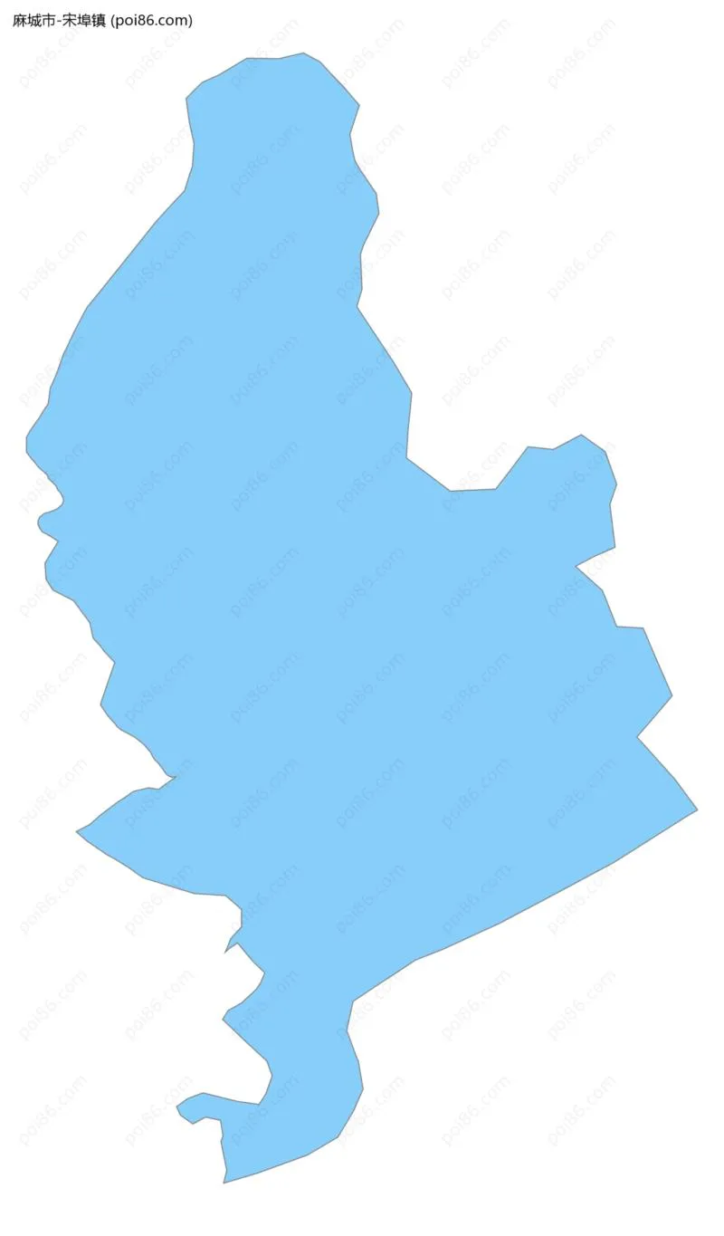 宋埠镇边界地图
