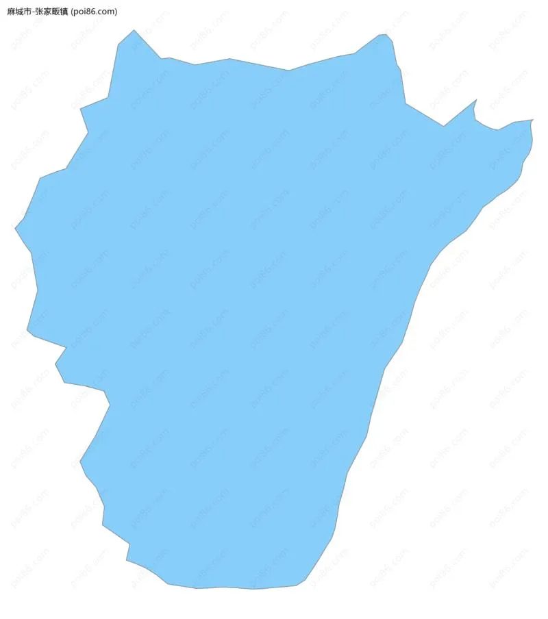 张家畈镇边界地图