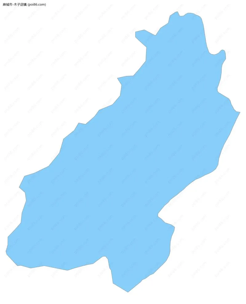 木子店镇边界地图