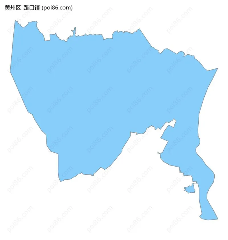 路口镇边界地图