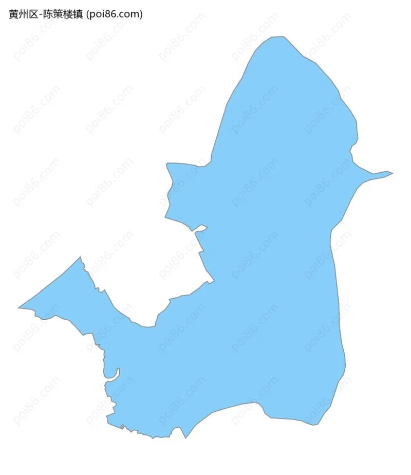 陈策楼镇边界地图