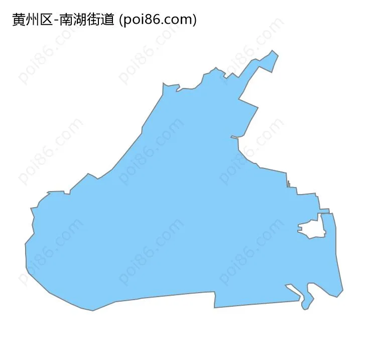 南湖街道边界地图