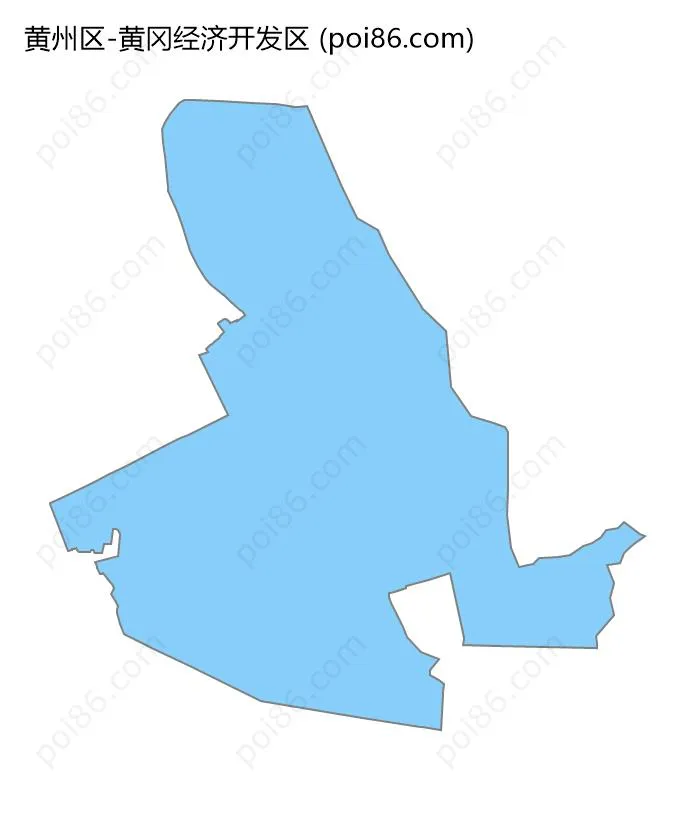 黄冈经济开发区边界地图