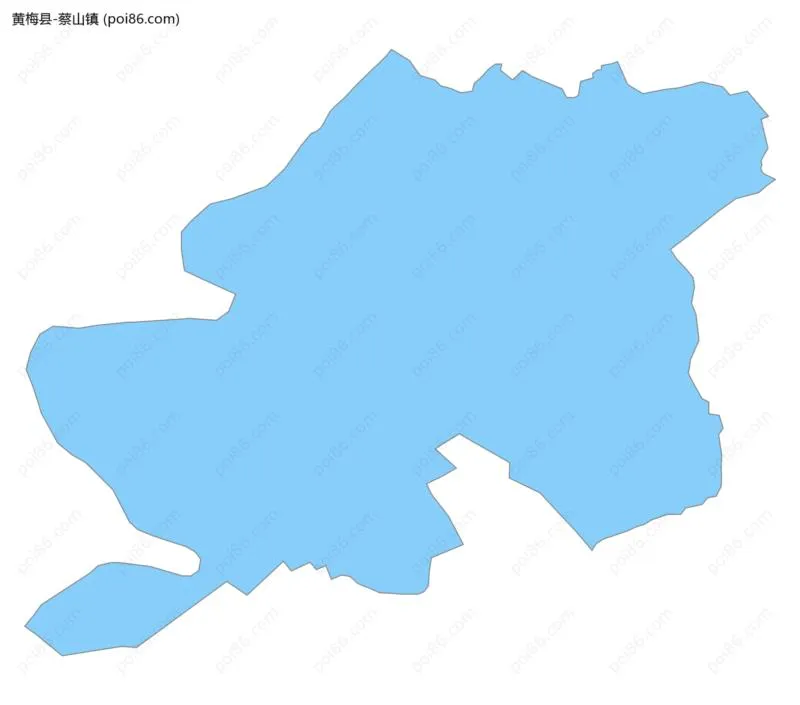 蔡山镇边界地图