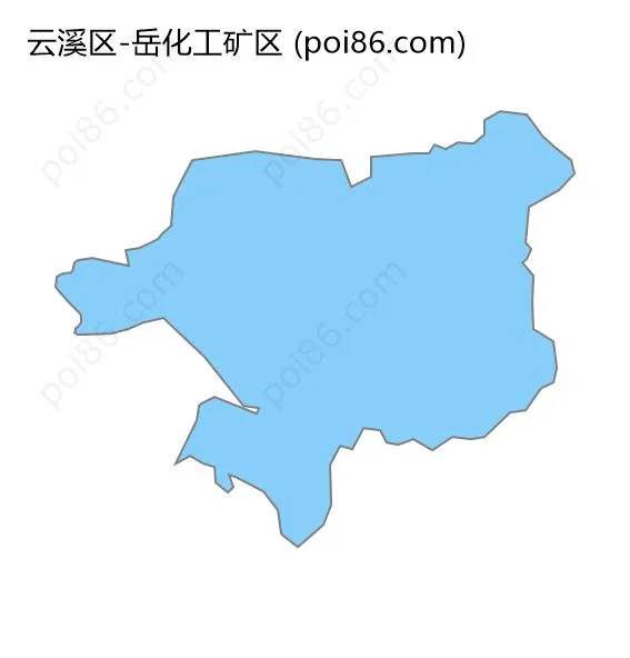 岳化工矿区边界地图