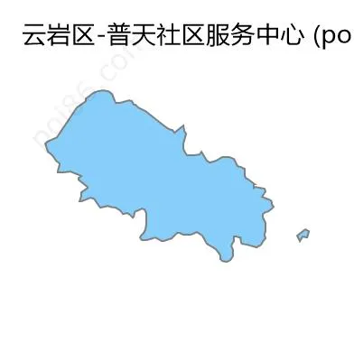 普天社区服务中心边界地图