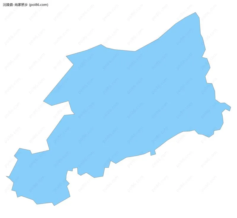 肖家桥乡边界地图