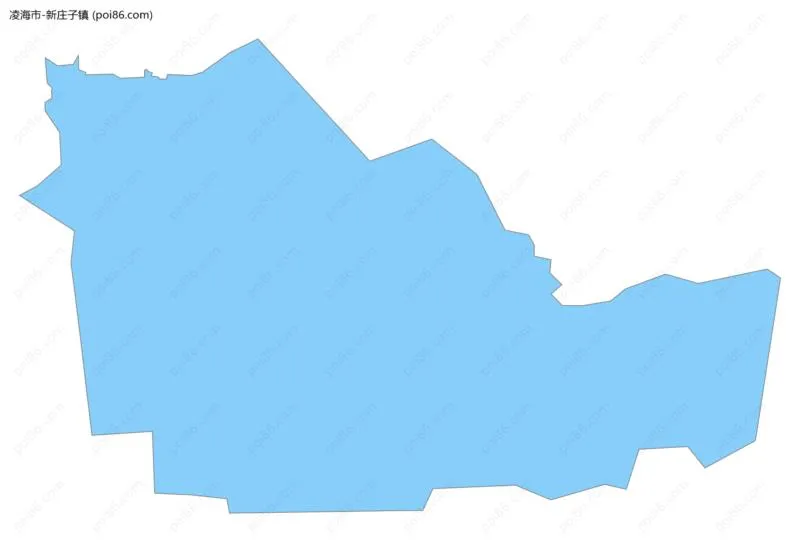 新庄子镇边界地图