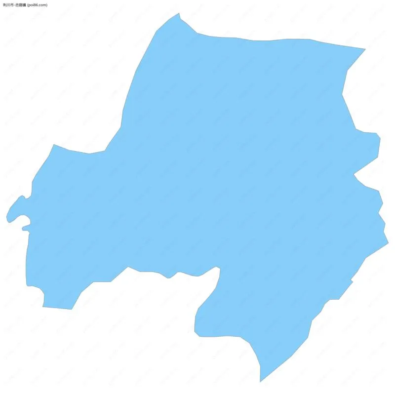 忠路镇边界地图