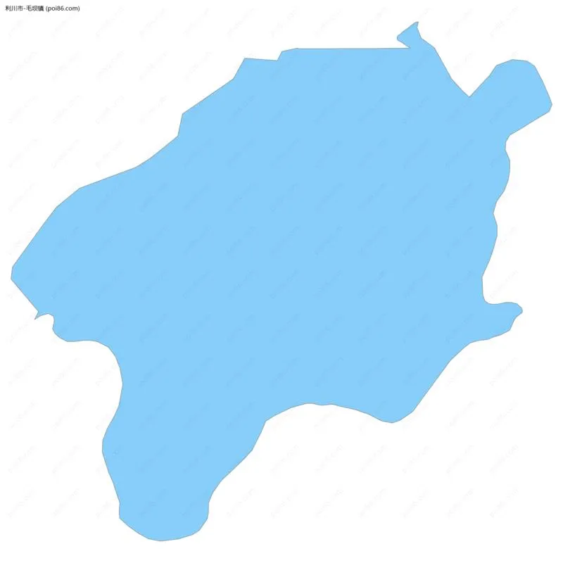 毛坝镇边界地图