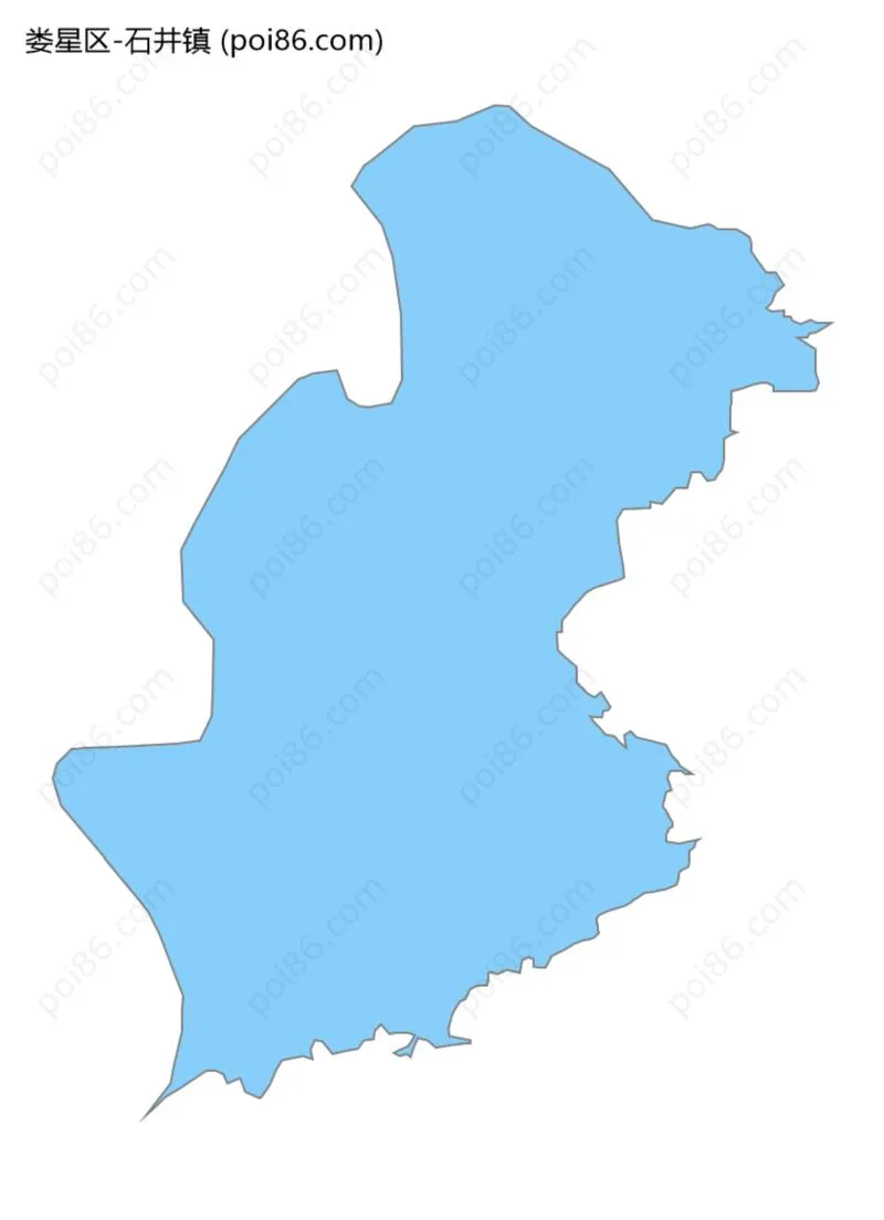 石井镇边界地图