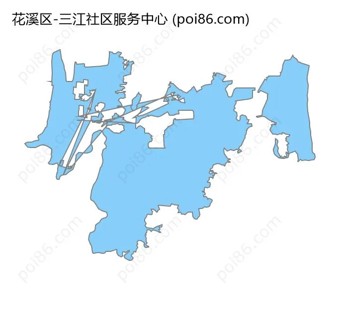 三江社区服务中心边界地图