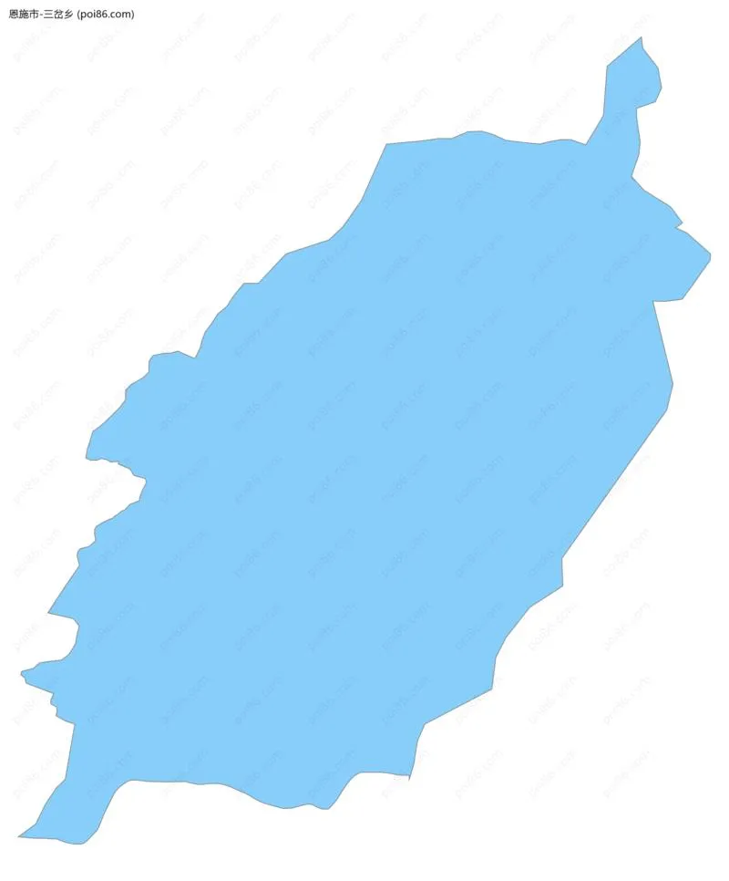 三岔乡边界地图