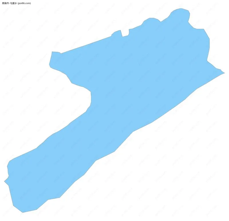 屯堡乡边界地图