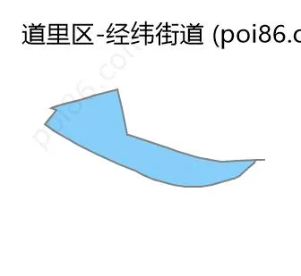 经纬街道边界地图