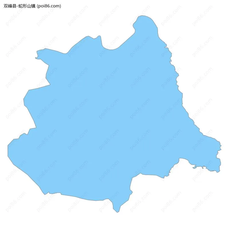 蛇形山镇边界地图