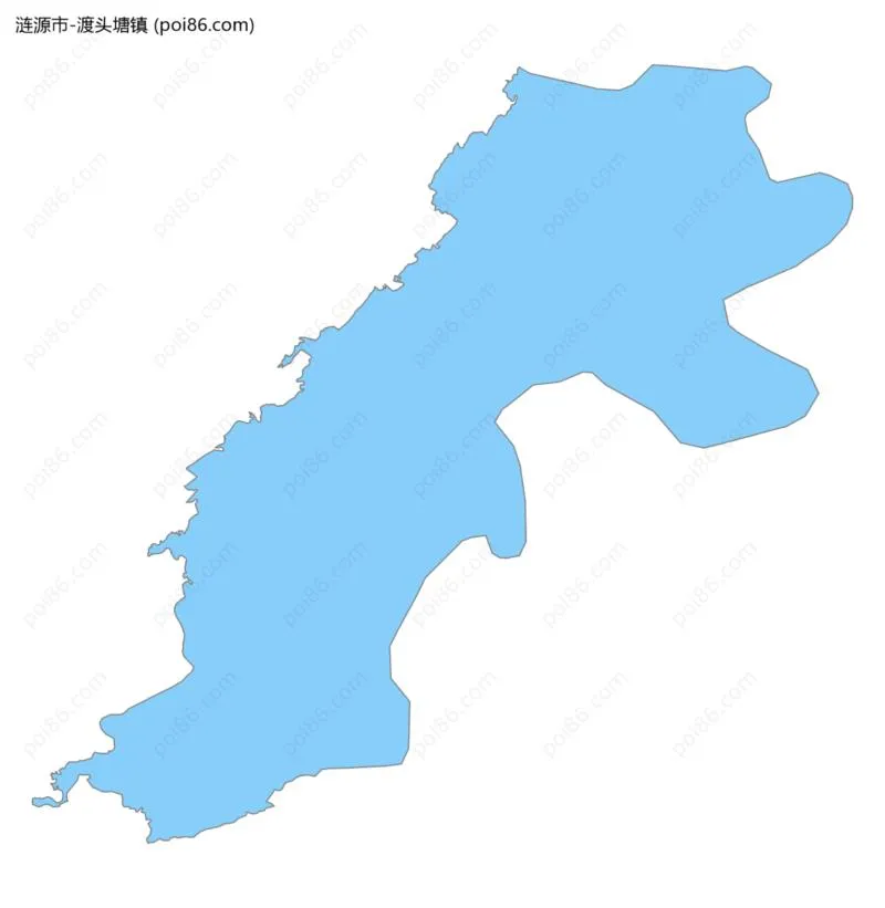 渡头塘镇边界地图