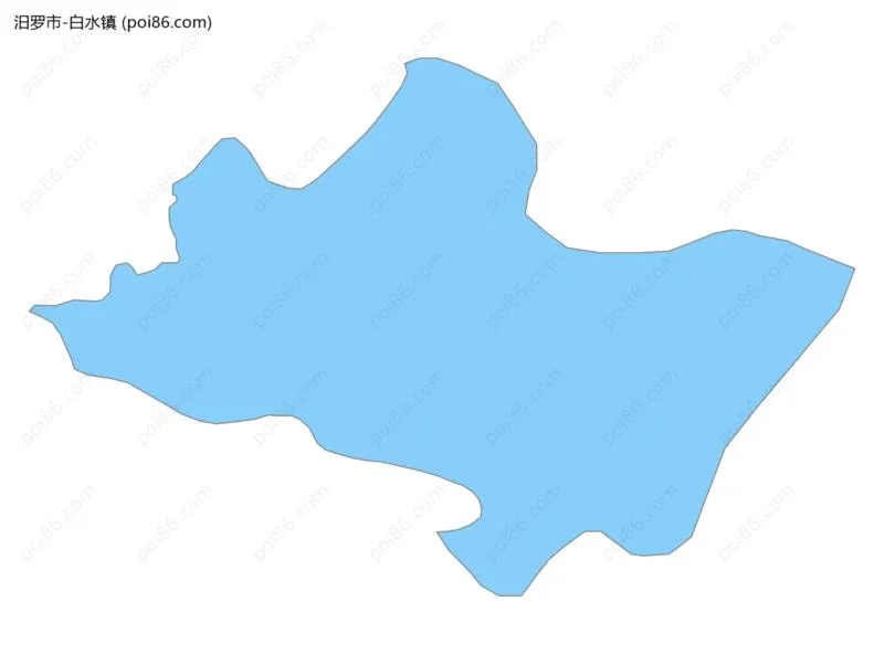 白水镇边界地图